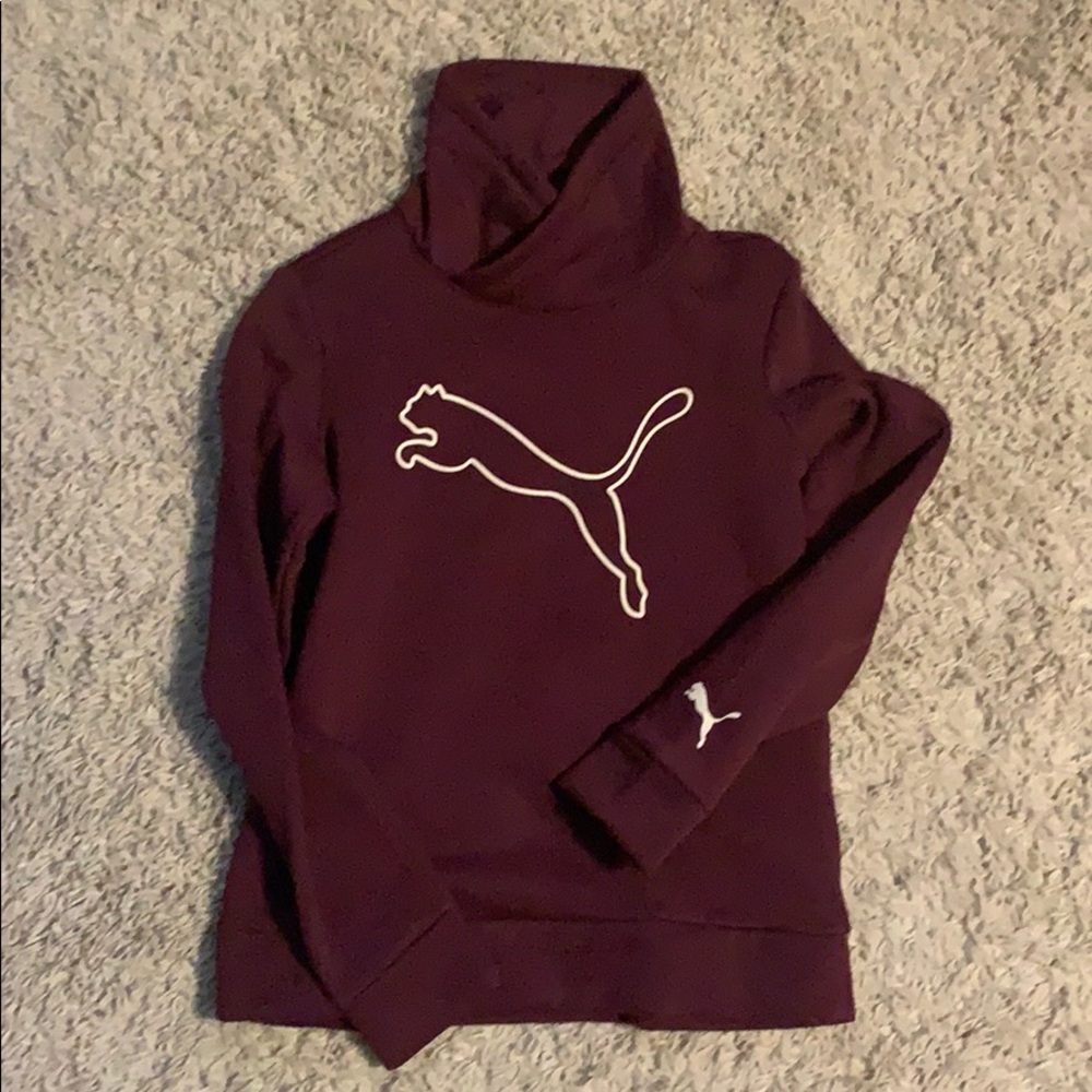 Women’s Burgandy Puma Slouch Neck Sweatshirt